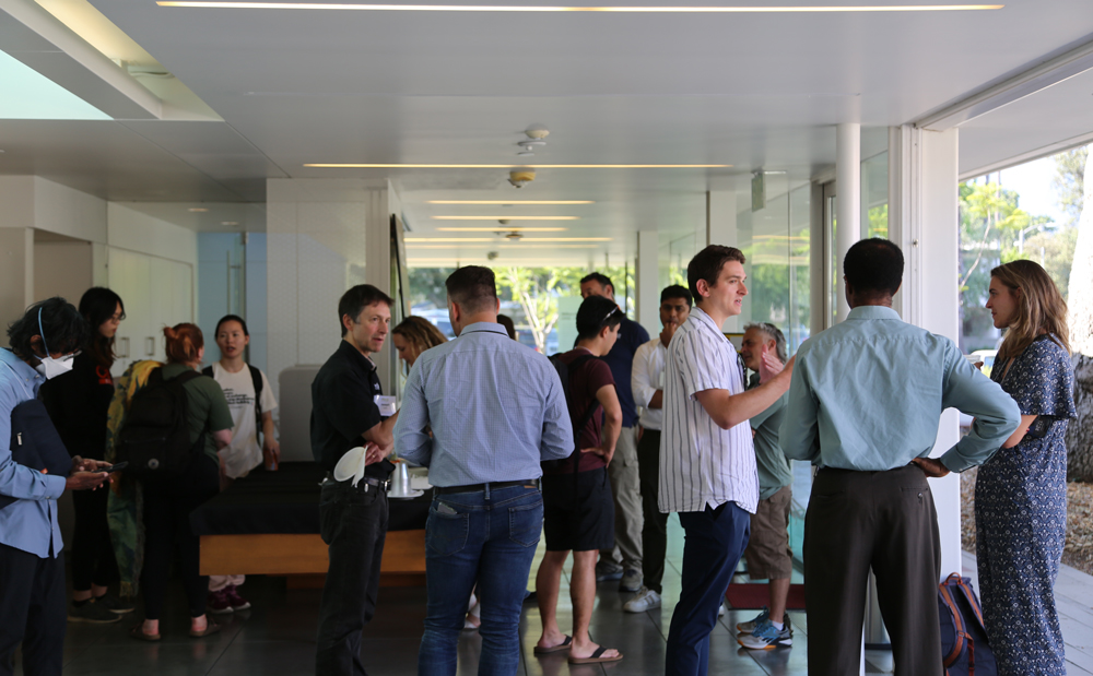 Crowd at the Keck Center