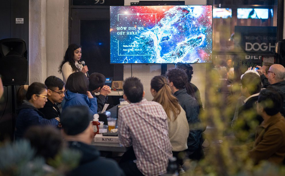 Nadine Soliman presenting at Astro on Tap