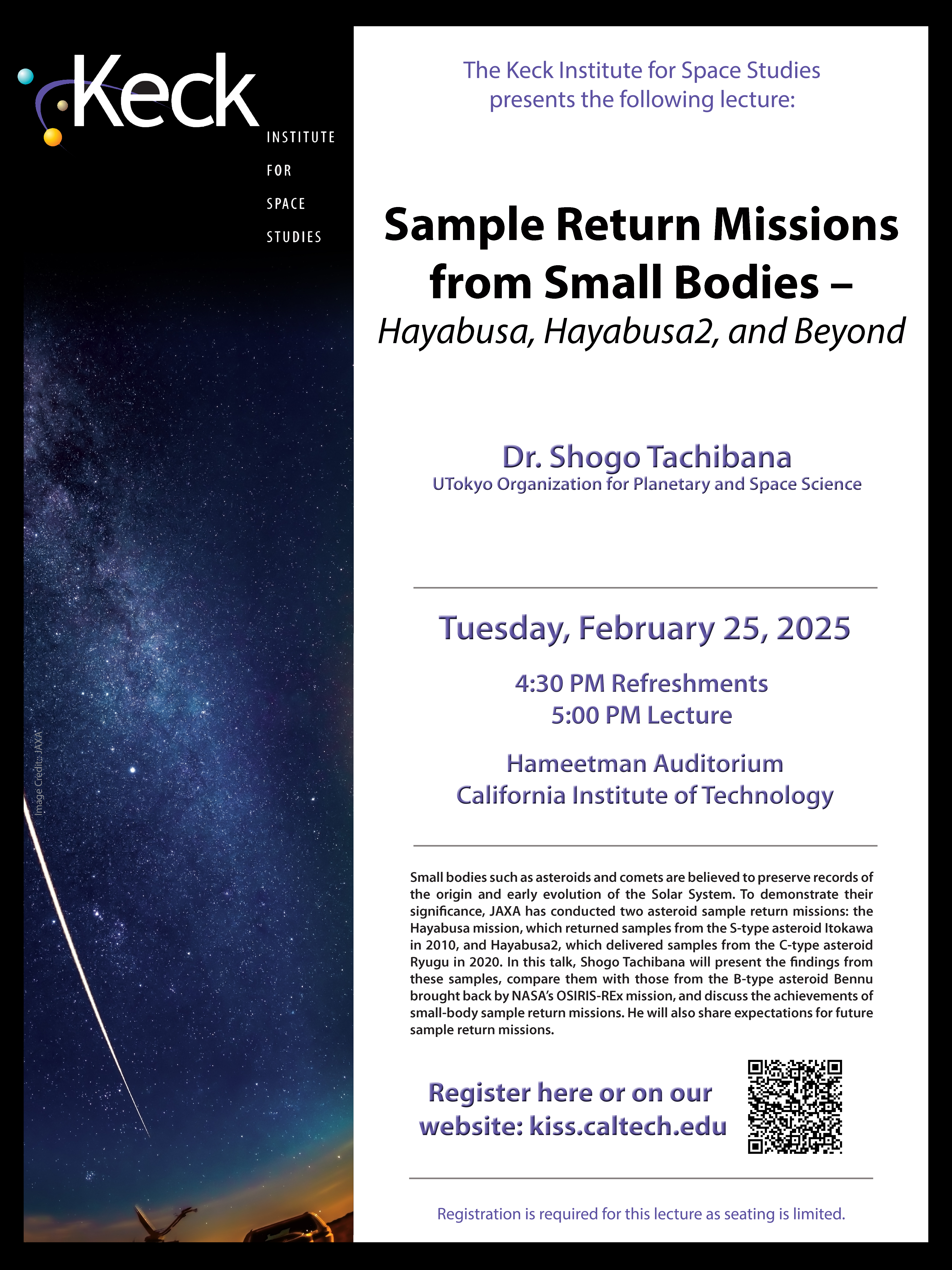 Poster with event details